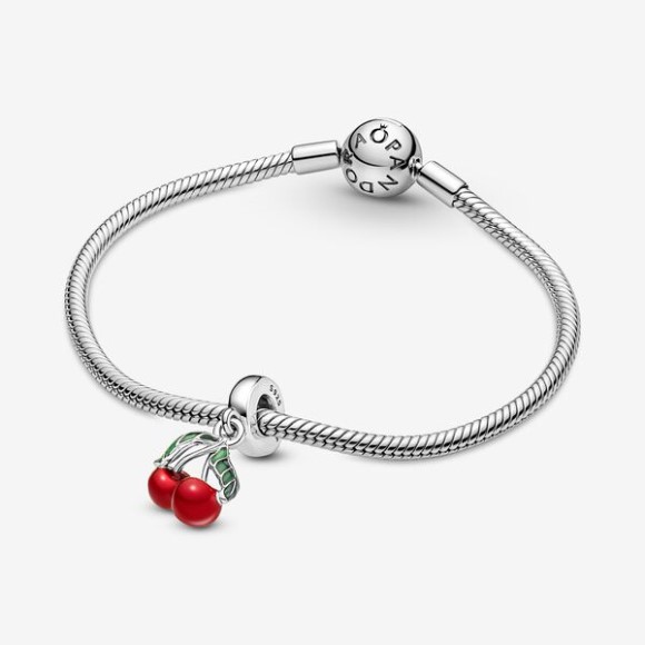 Asymmetrical Cherry Fruit Dangle Charm Pandora Jewellery South Africa