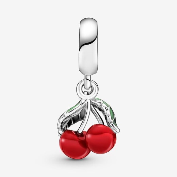 Asymmetrical Cherry Fruit Dangle Charm Pandora Jewellery South Africa
