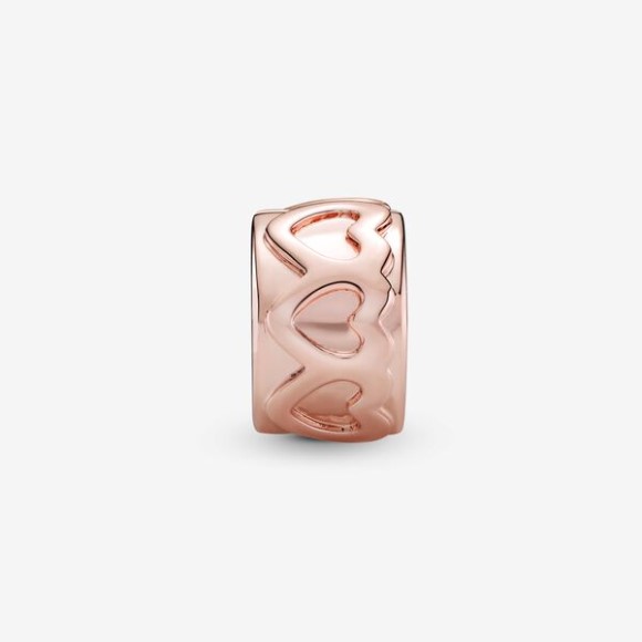 Band Of Hearts Clip Charm Pandora Jewellery South Africa Rose Gold Plated