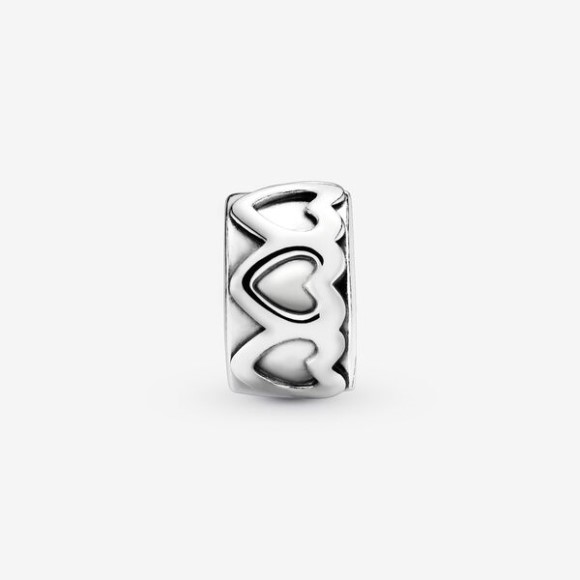 Band Of Hearts Clip Charm Pandora Jewellery South Africa Sterling Silver