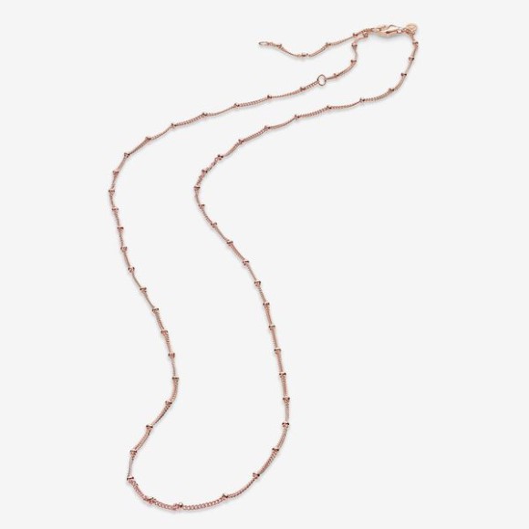 Beaded Chain Necklace-Final Sale Pandora Jewellery South Africa Rose Gold Plated