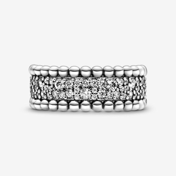 Beaded Pave Band Ring Pandora Jewellery South Africa
