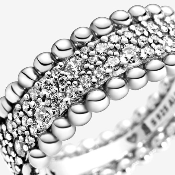 Beaded Pave Band Ring Pandora Jewellery South Africa