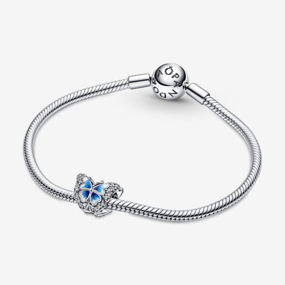 Blue Butterfly Sparkling Charm Pandora Jewellery South Africa