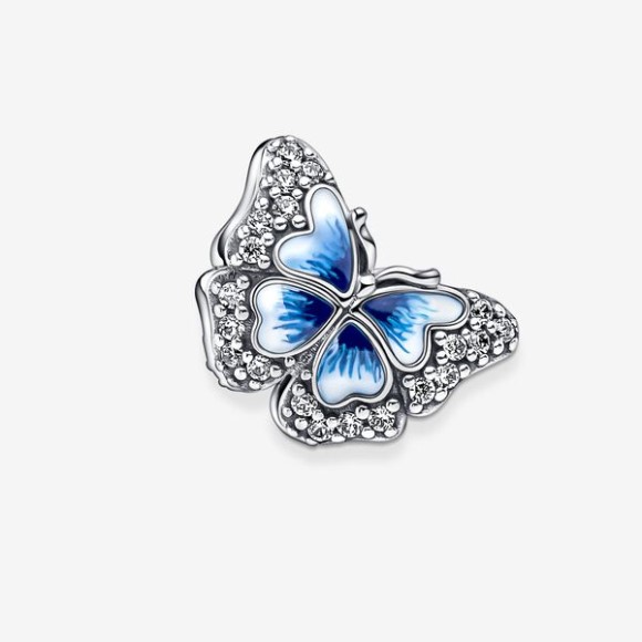 Blue Butterfly Sparkling Charm Pandora Jewellery South Africa