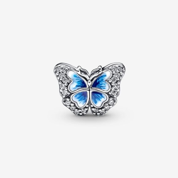 Blue Butterfly Sparkling Charm Pandora Jewellery South Africa