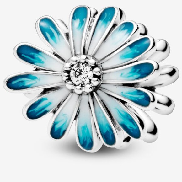 Blue Daisy Flower Charm Pandora Jewellery South Africa Sterling Silver