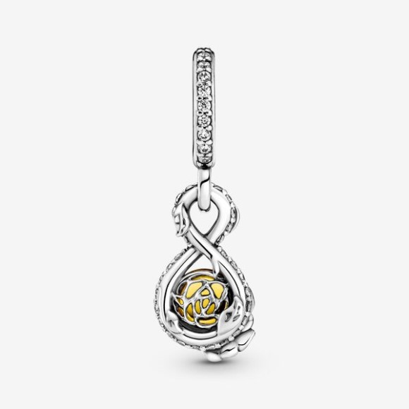 Disney Belle Infinity Rose Flower Pendant Pandora Jewellery South Africa