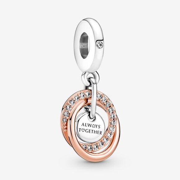 Family Circle Rose Charm Necklace Set Pandora Jewellery South Africa