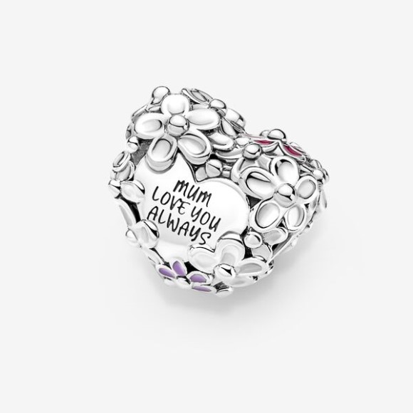 Mom Daisy Heart Charm Pandora Jewellery South Africa