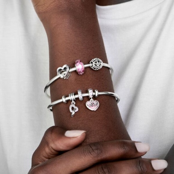 Mom Script Heart Dangle Charm Pandora Jewellery South Africa