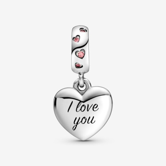 Mom Script Heart Dangle Charm Pandora Jewellery South Africa