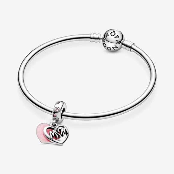 Mom Script Heart Dangle Charm Pandora Jewellery South Africa