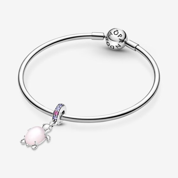 Murano Glass Pink Sea Turtle Dangle Charm Pandora Jewellery South Africa