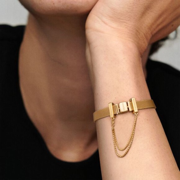 Pandora Jewellery South Africa Safety Chain Clip Charm-Final Sale Gold Plated