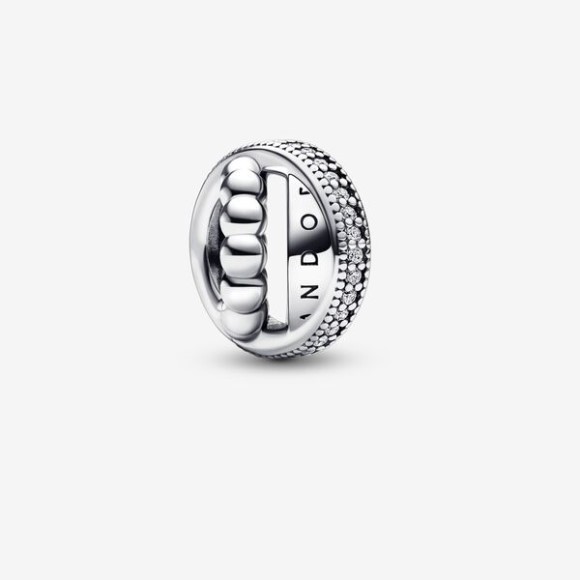 Pandora Jewellery South Africa Signature Logo Pave Beads Charm