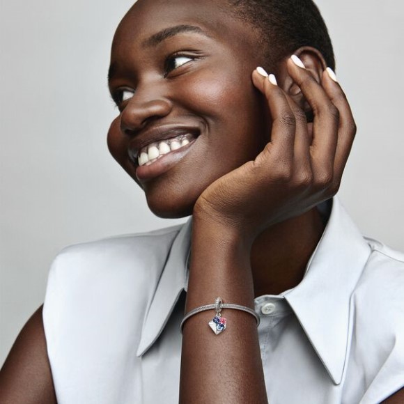 Pansy Flower Envelope Dangle Charm Pandora Jewellery South Africa