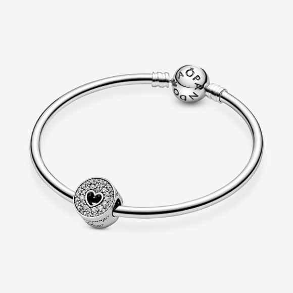 Pave And Heart Anniversary Charm Pandora Jewellery South Africa Sterling Silver