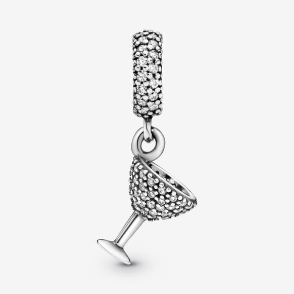 Pave Cocktail Glass Dangle Charm Pandora Jewellery South Africa
