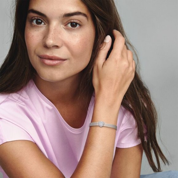 Pave Heart Clip Charm Pandora Jewellery South Africa Sterling Silver