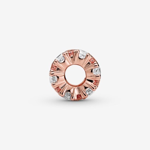 Pink Clear Sparkle Charm Pandora Jewellery South Africa Rose Gold Plated