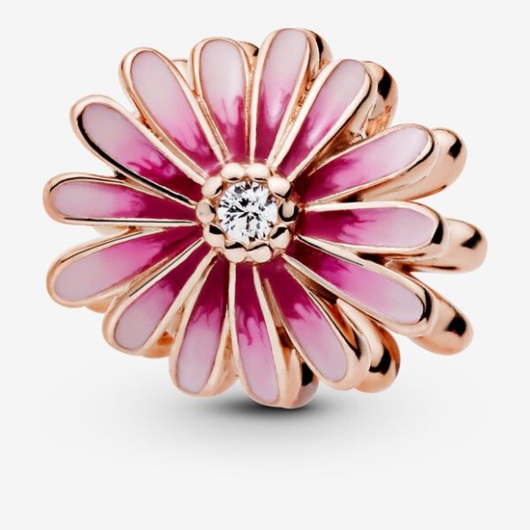Pink Daisy Flower Charm Pandora Jewellery South Africa Rose Gold Plated