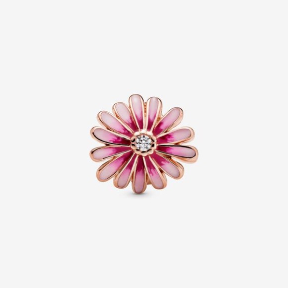 Pink Daisy Flower Charm Pandora Jewellery South Africa Rose Gold Plated