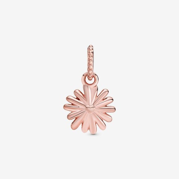 Pink Daisy Flower Dangle Charm Pandora Jewellery South Africa Rose Gold Plated
