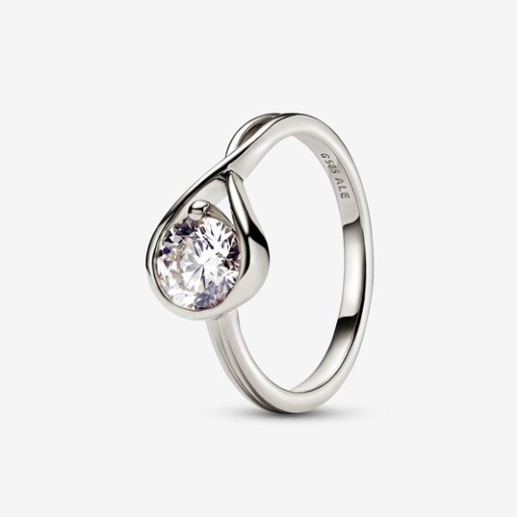 Pandora Jewellery South Africa Brilliance Lab-Created 1.00 Ct Tw Diamond Ring White Gold