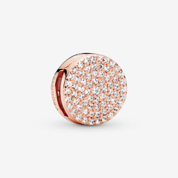 Round Pave Charm Pandora Jewellery South Africa Rose Gold Plated