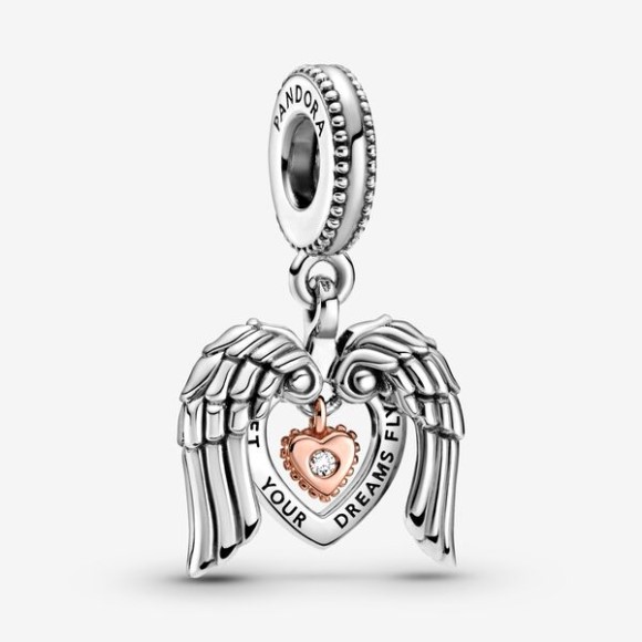 Pandora Jewellery South Africa Club 2021 Angel Wings Heart Dangle Charm-Final Sale