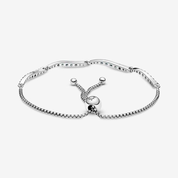 Blue Wavy Slider Bracelet-Final Sale Pandora Jewellery South Africa