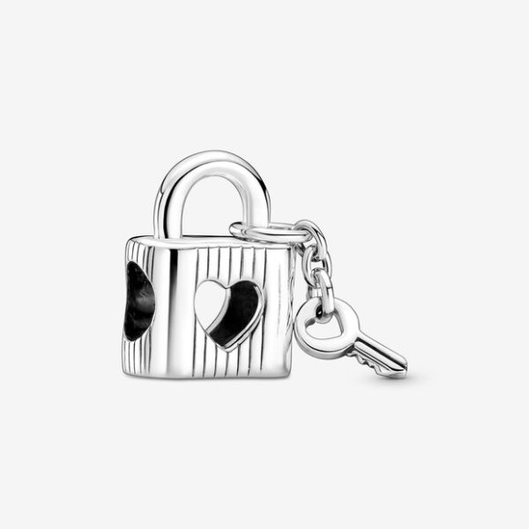 Padlock Heart Key Charm Pandora Jewellery South Africa