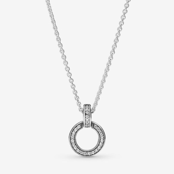 Double Circle Pendant Necklace Pandora Jewellery South Africa