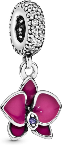 Pandora Jewellery South Africa Jewelry Purple Orchid Cubic Zirconia Charm in Sterling Silver